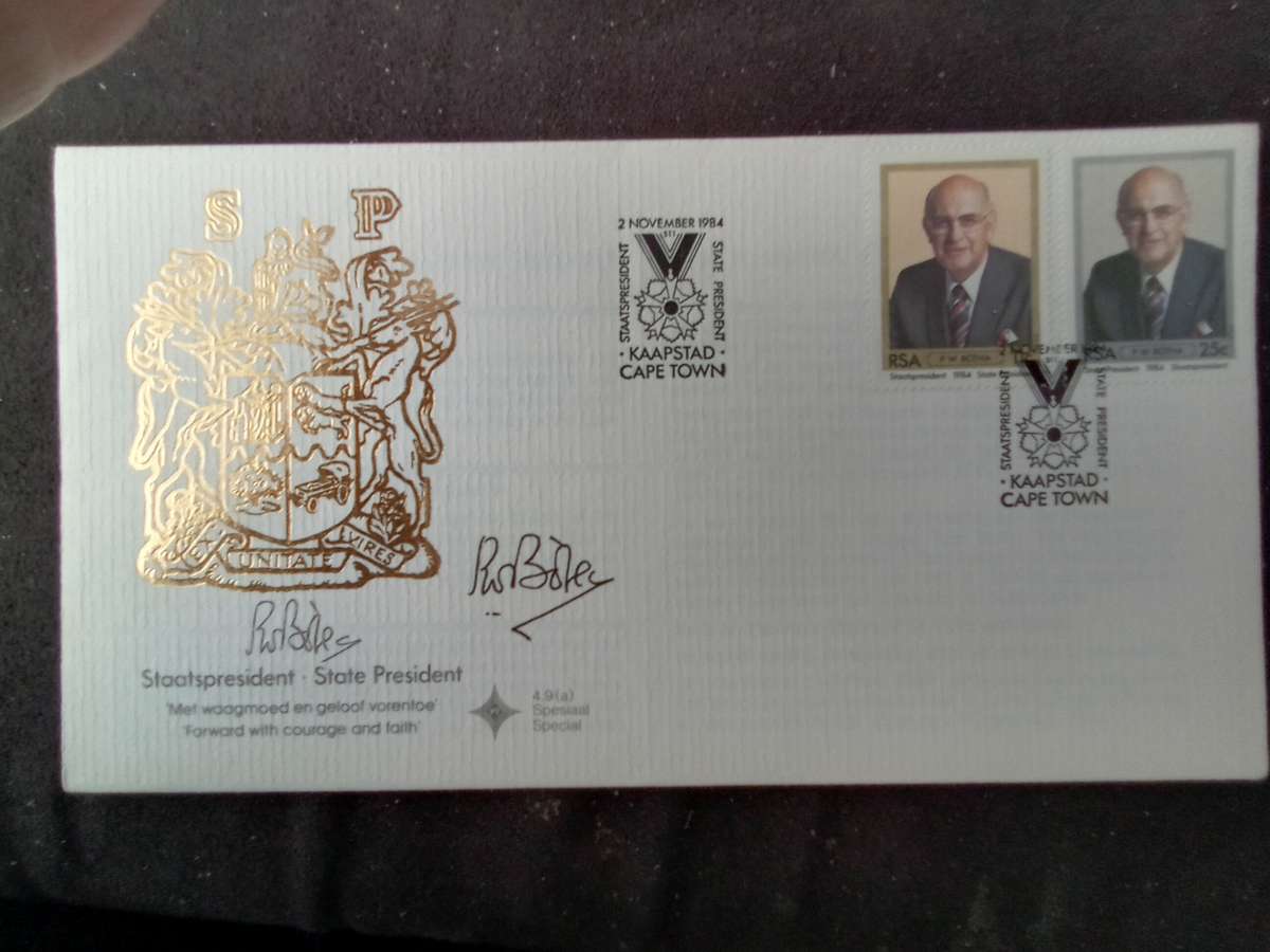 FDC Special Issue SA State President PW Botha (AK-164E)