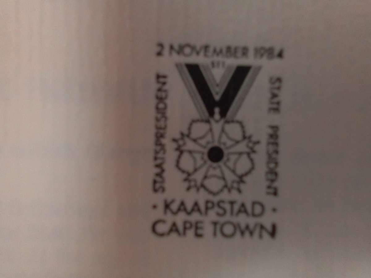 FDC Special Issue SA State President PW Botha (AK-164E)