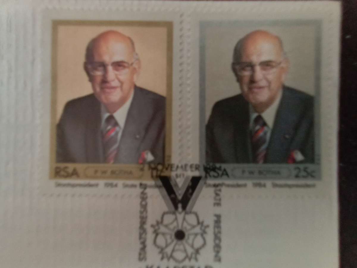 FDC Special Issue SA State President PW Botha (AK-164E)