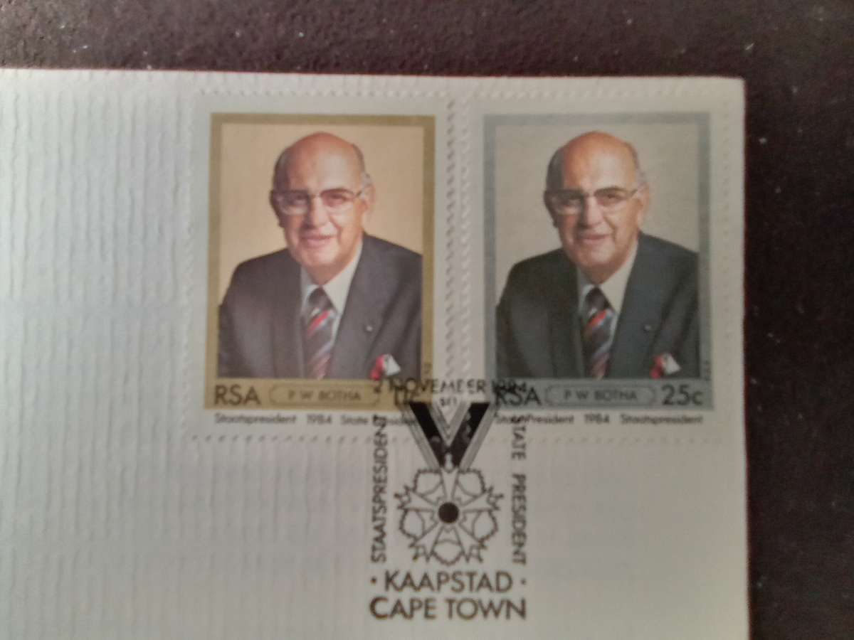 FDC Special Issue SA State President PW Botha (AK-164E)
