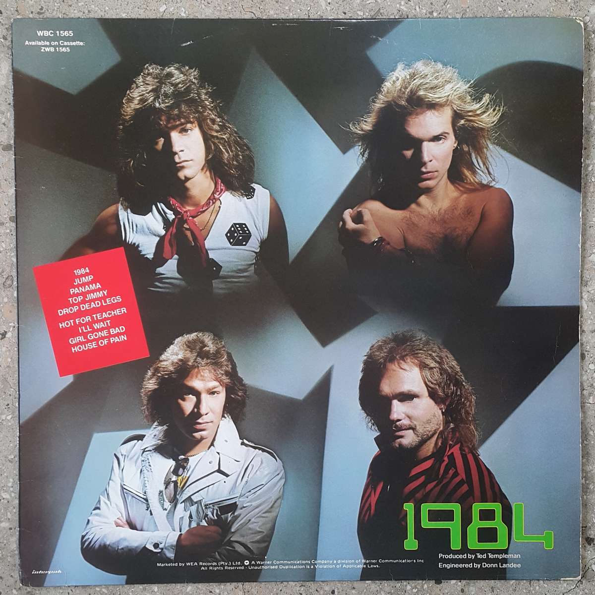 VAN HALEN - 1984 Vinyl, LP, Album Country: South Africa Released: 1984