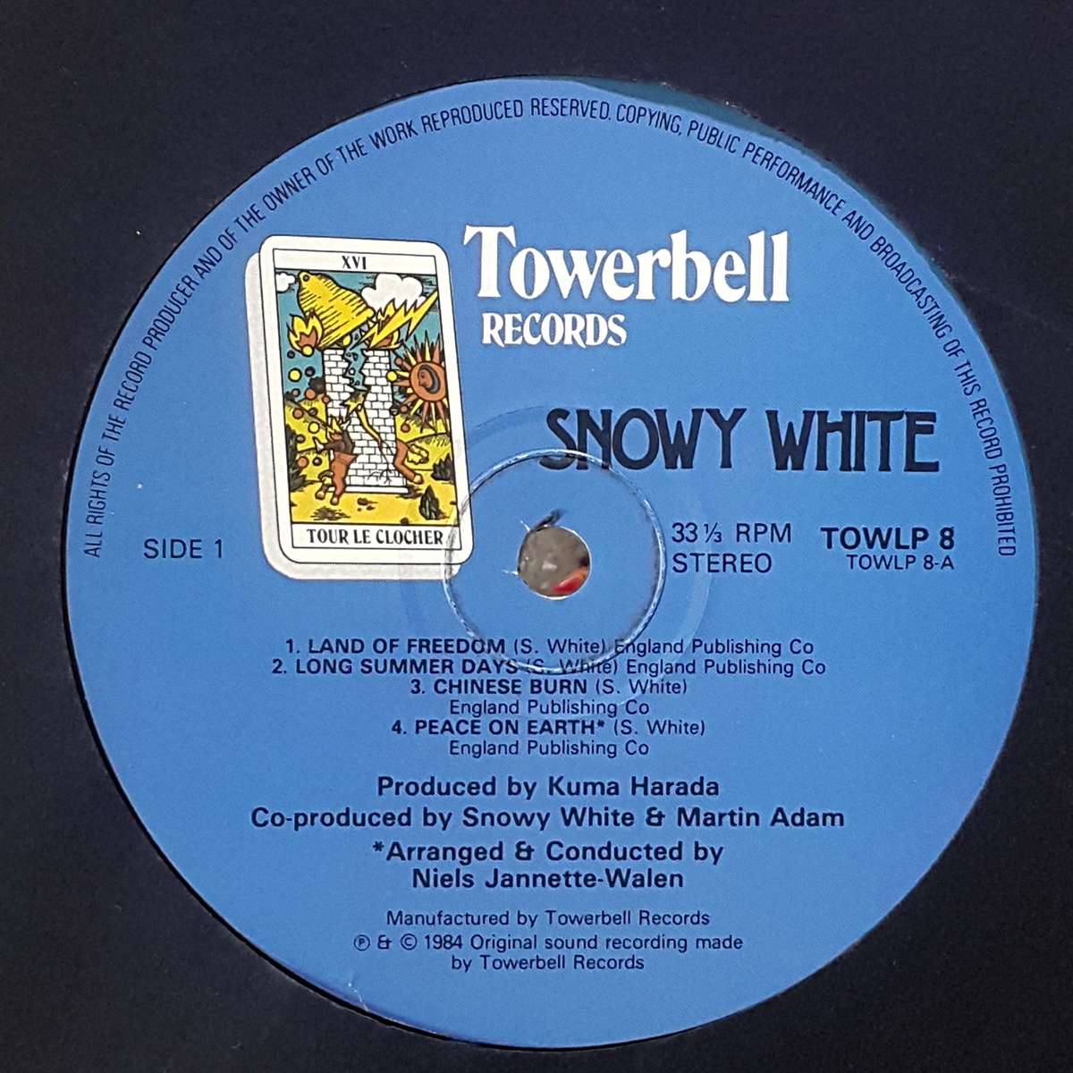 SNOWY WHITE - SNOWY WHITE Vinyl, LP, Album Country: UK Released: 1984