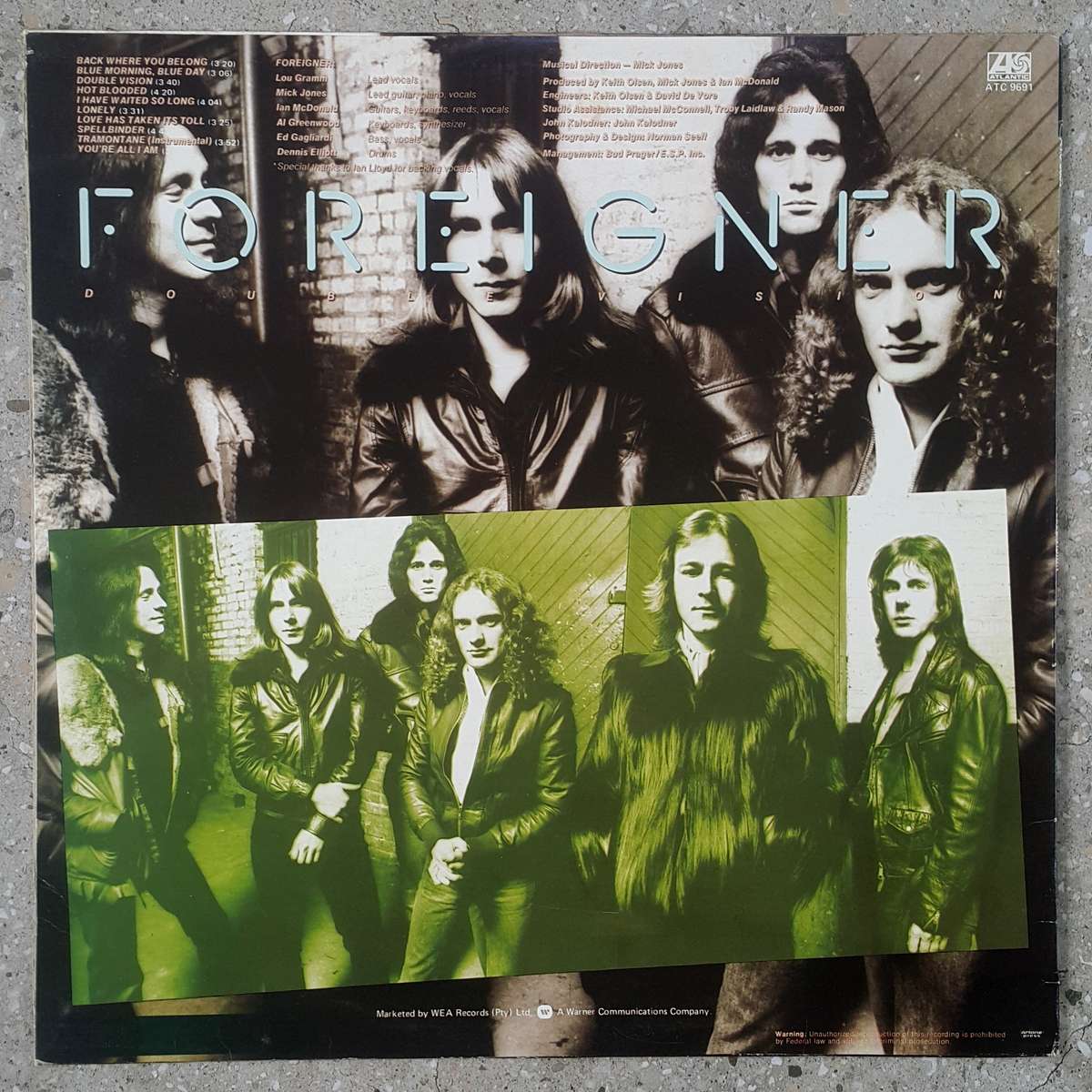 FOREIGNER - DOUBLE VISION Vinyl, LP, Album Country: South Africa Released: 1978