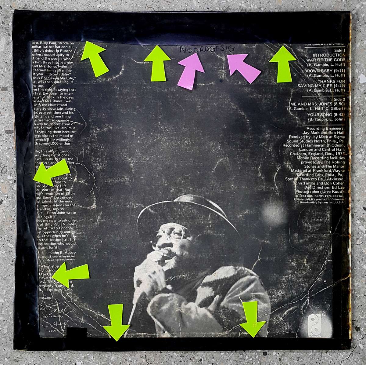 BILLY PAUL - "LIVE IN EUROPE" Vinyl, LP, Album Country: Released: 1974