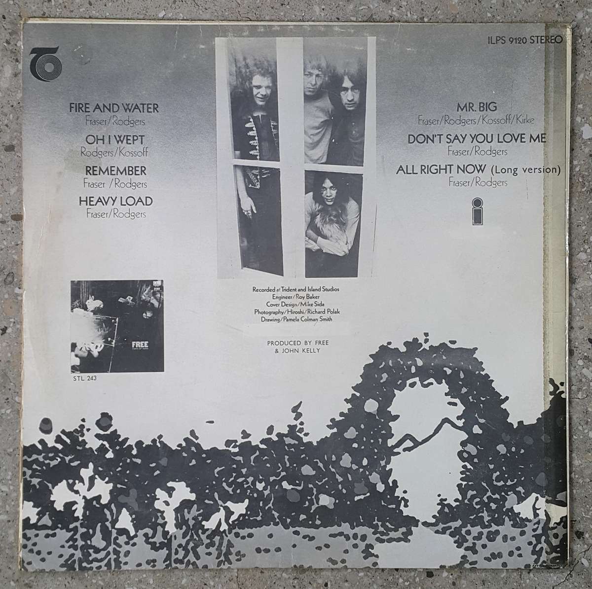 FREE - FIRE AND WATER Vinyl, LP, Album Country: South Africa Released: 1970