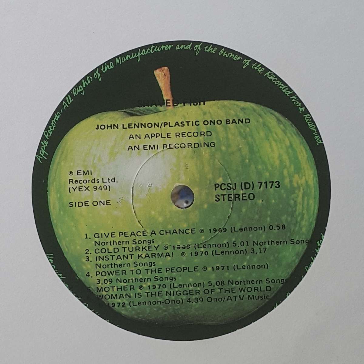 JOHN LENNON/PLASTIC ONO BAND - SHAVED FISH Vinyl, LP, Comp. Country: South Africa Released: 1975