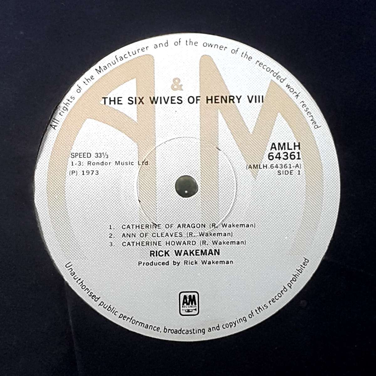 RICK WAKEMAN - THE SIX WIVES OF HENRY VIII Vinyl, LP, Album, Gatefold Country: South Africa 1973