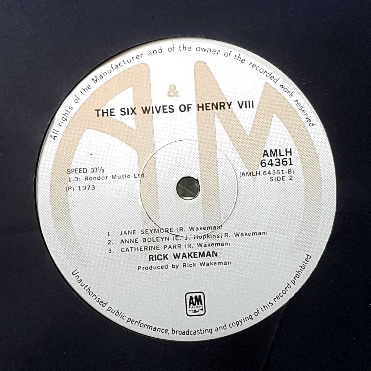 RICK WAKEMAN - THE SIX WIVES OF HENRY VIII Vinyl, LP, Album, Gatefold Country: South Africa 1973