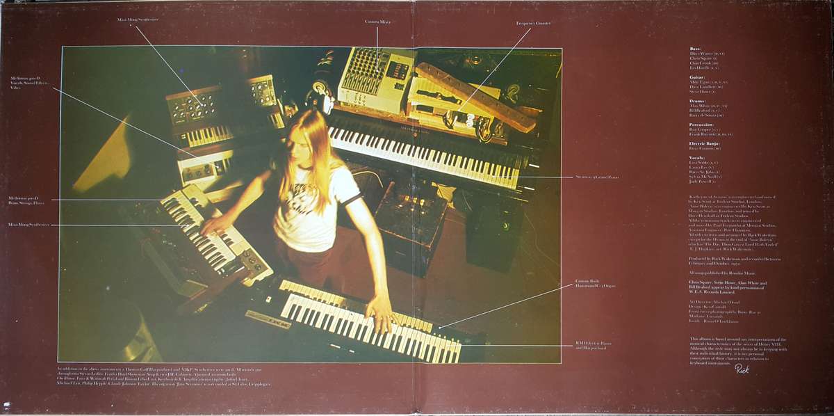 RICK WAKEMAN - THE SIX WIVES OF HENRY VIII Vinyl, LP, Album, Gatefold Country: South Africa 1973