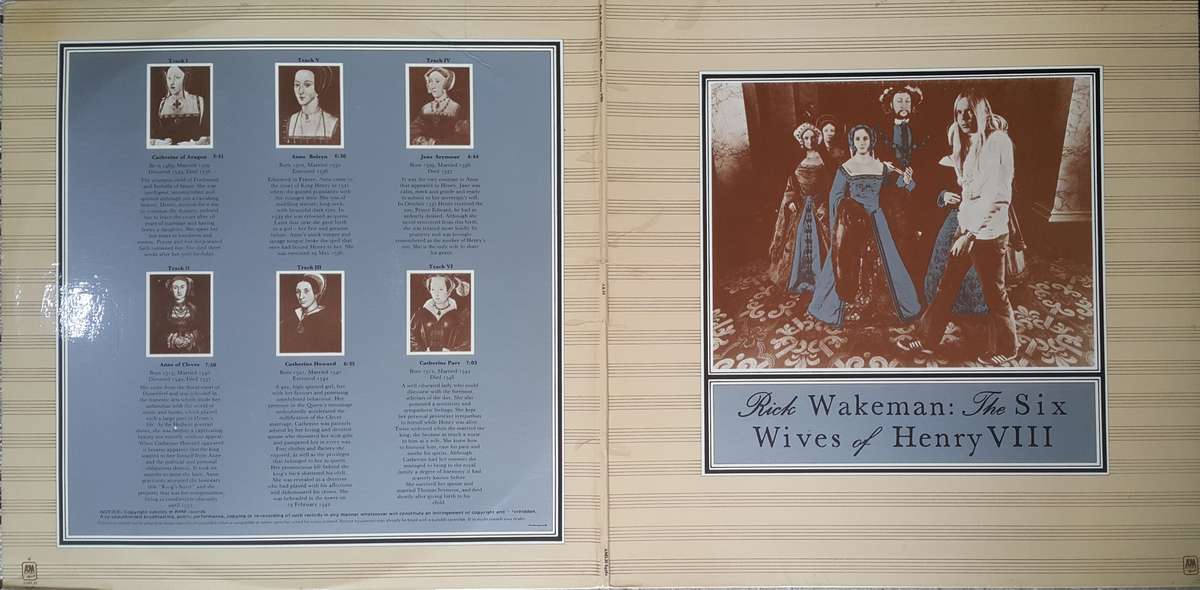 RICK WAKEMAN - THE SIX WIVES OF HENRY VIII Vinyl, LP, Album, Gatefold Country: South Africa 1973