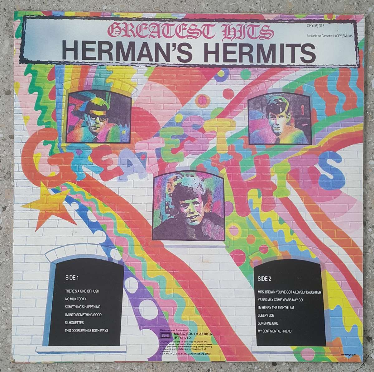 HERMAN'S HERMITS - GREATEST HITS Vinyl, LP, Compilation Country: South Africa Released: 1984