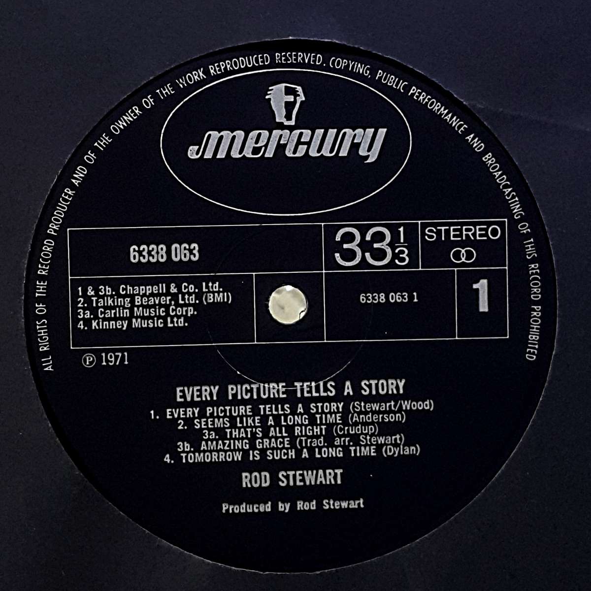 ROD STEWART - EVERY PICTURE TELLS A STORY Vinyl, LP, Album, Stereo, Black Labels Country: UK 1971