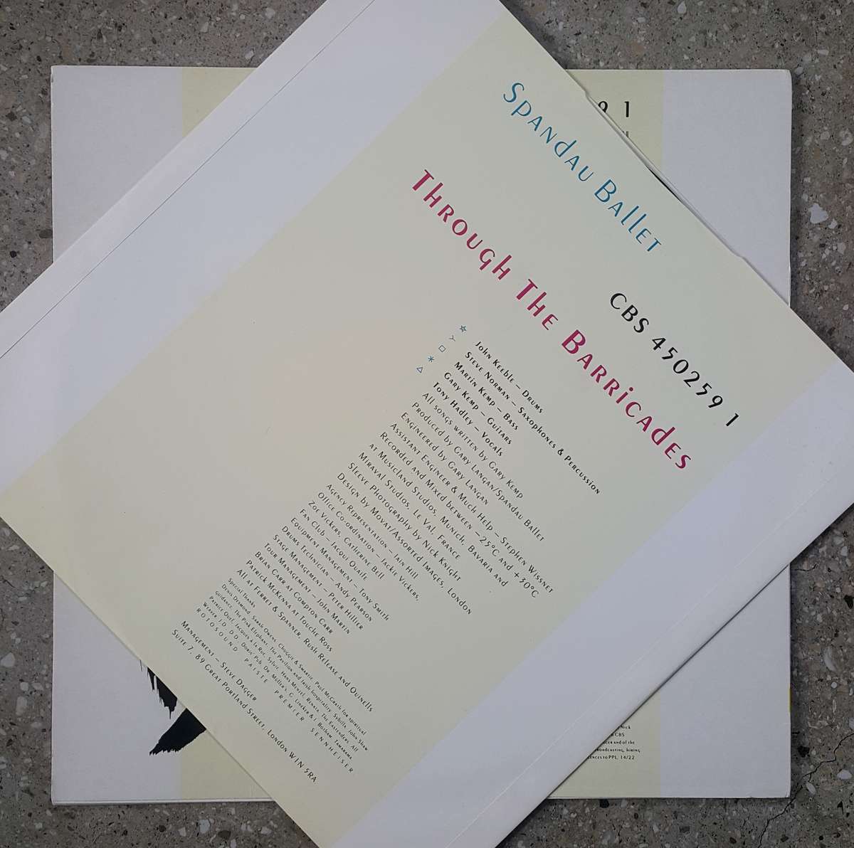 SPANDAU BALLET - THROUGH THE BARRICADES Vinyl, LP, Album, Stereo Country: UK Released: 1986