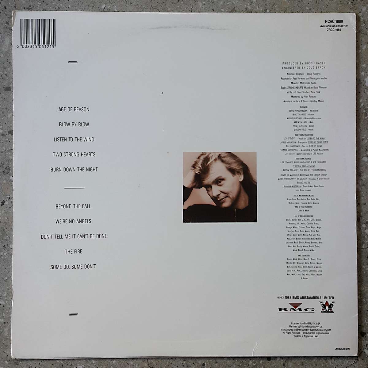 JOHN FARNHAM - AGE OF REASON Vinyl, LP, Album Country: South Africa Released: 1988