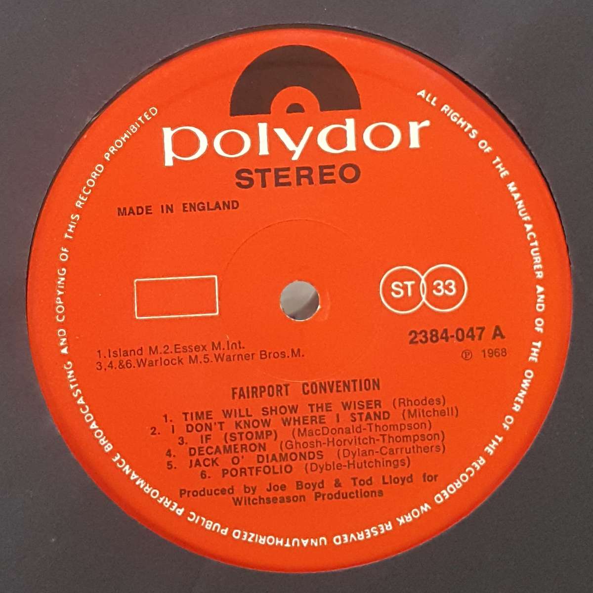 FAIRPORT CONVENTION - FAIRPORT CONVENTION Vinyl, LP, Album, Reissue Country: UK Released: 1975