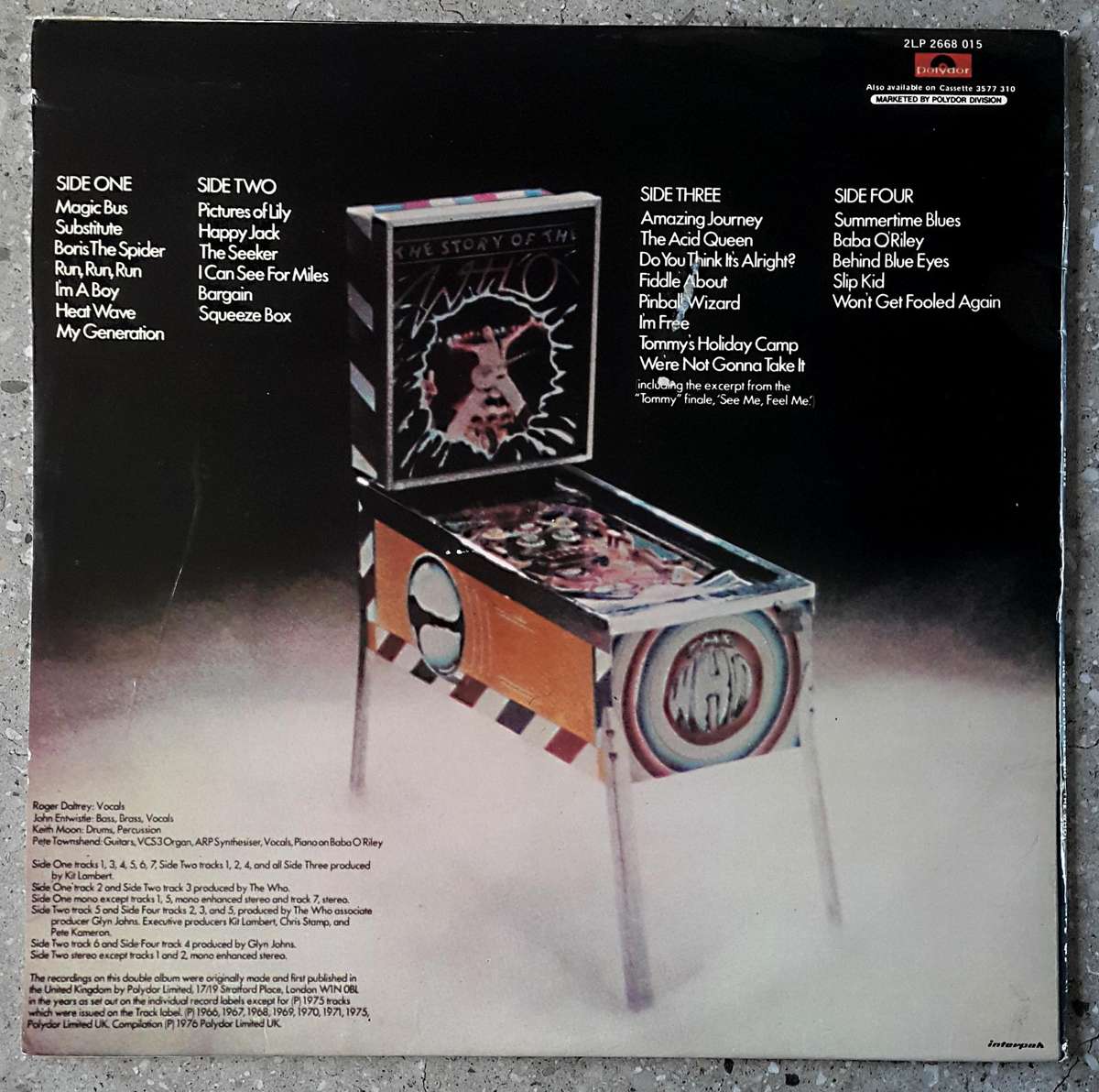 THE WHO - The Story Of THE WHO  2 × Vinyl, LP, Mono, Stereo, Comp. Country: South Africa 1976