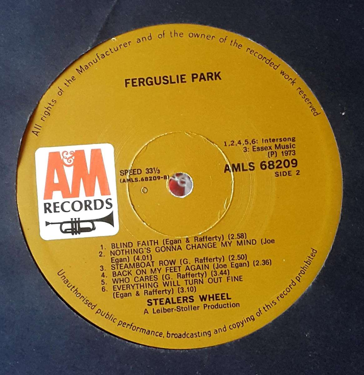 STEALERS WHEEL - FERGUSLIE PARK Vinyl, LP, Album Country: South Africa Released: 1973