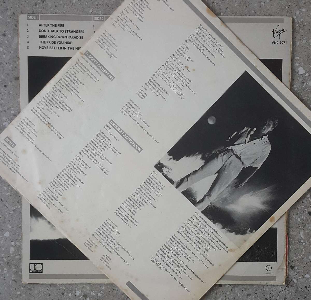 ROGER DALTREY  - UNDER A RAGING MOON Vinyl LP Album South Africa 1985