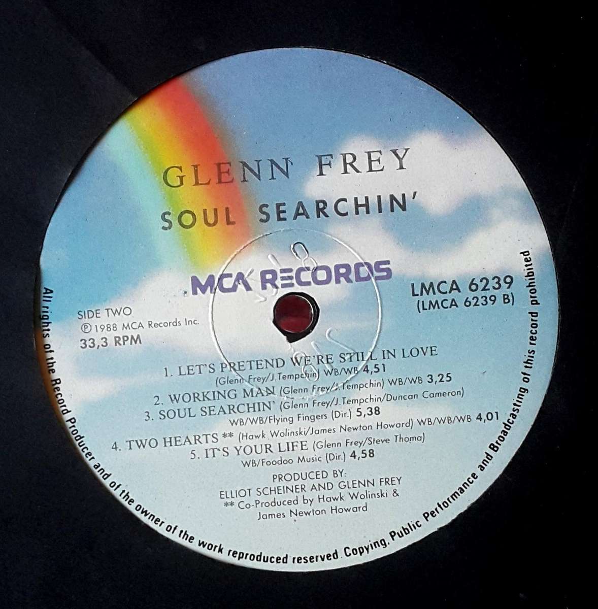 GLENN FREY - SOUL SEARCHIN' Vinyl, LP, Album Country: South Africa Released: 1988