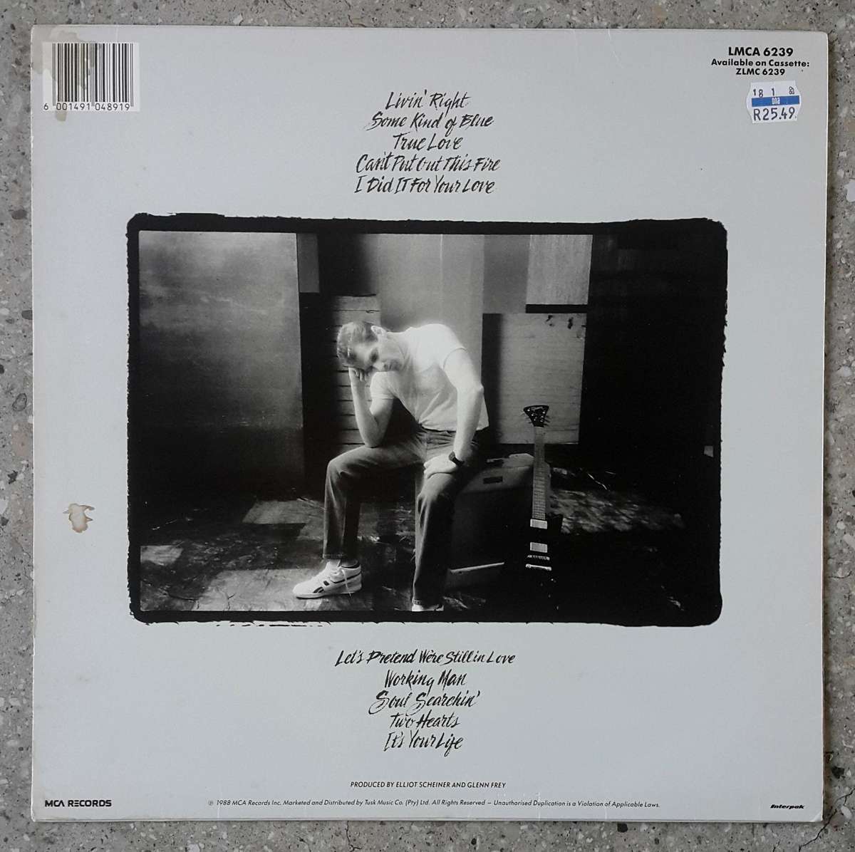 GLENN FREY - SOUL SEARCHIN' Vinyl, LP, Album Country: South Africa Released: 1988