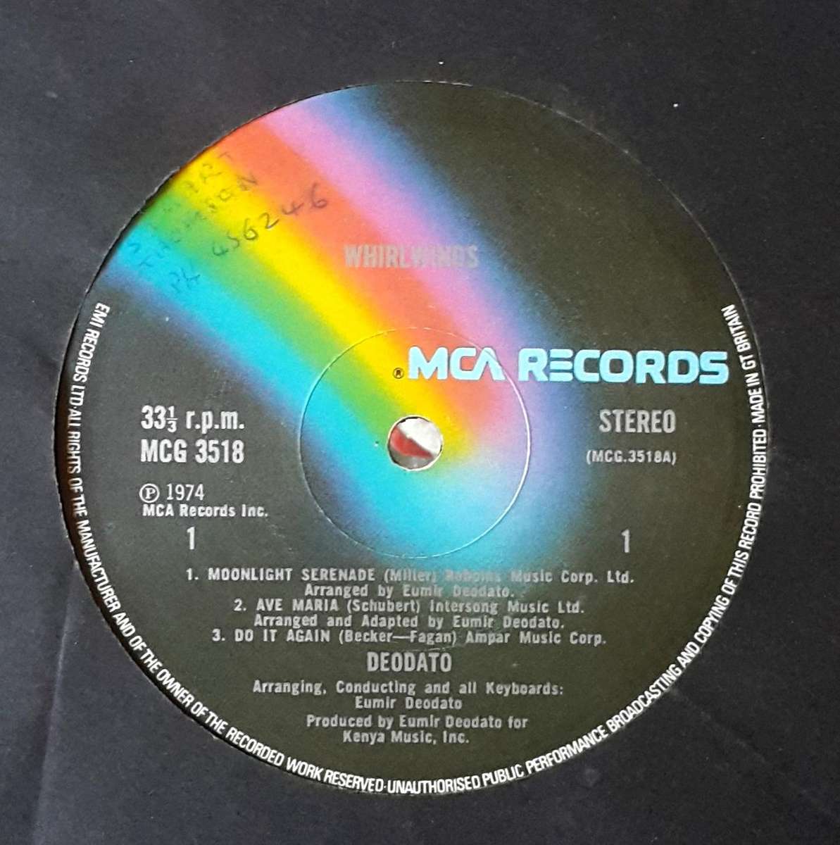 DEODATO - WHIRLWINDS Vinyl, LP, Album, Gatefold Sleeve Country: UK Released: 1974