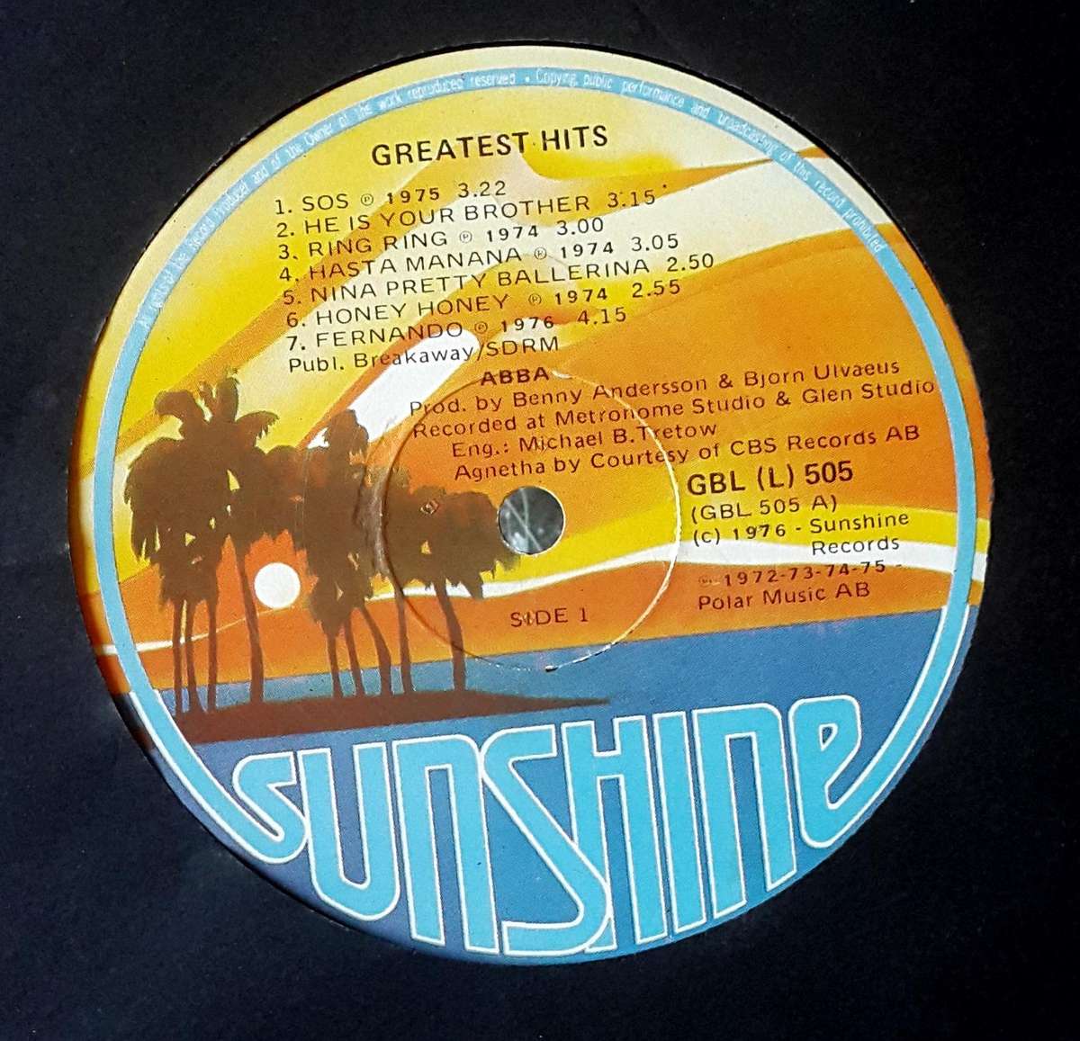 ABBA - GREATEST HITS Vinyl, LP, Compilation Country: South Africa Released: 1976