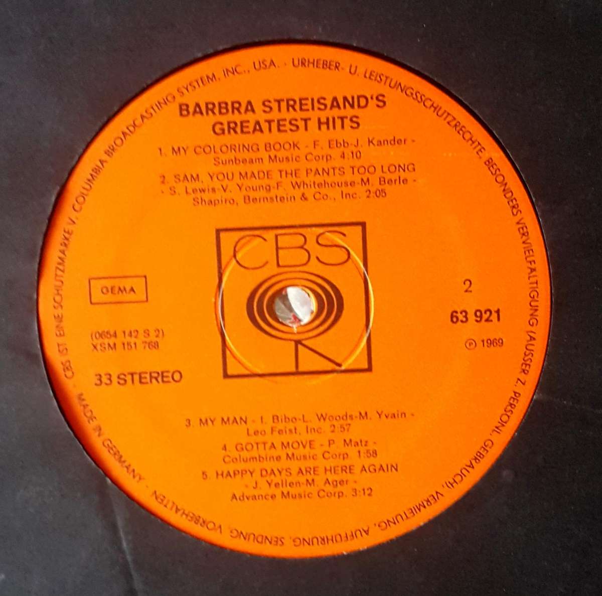 BARBRA STREISAND - BARBRA STREISANDS'S GREATEST HITS Vinyl, LP, Compilation Country: Germany 1970