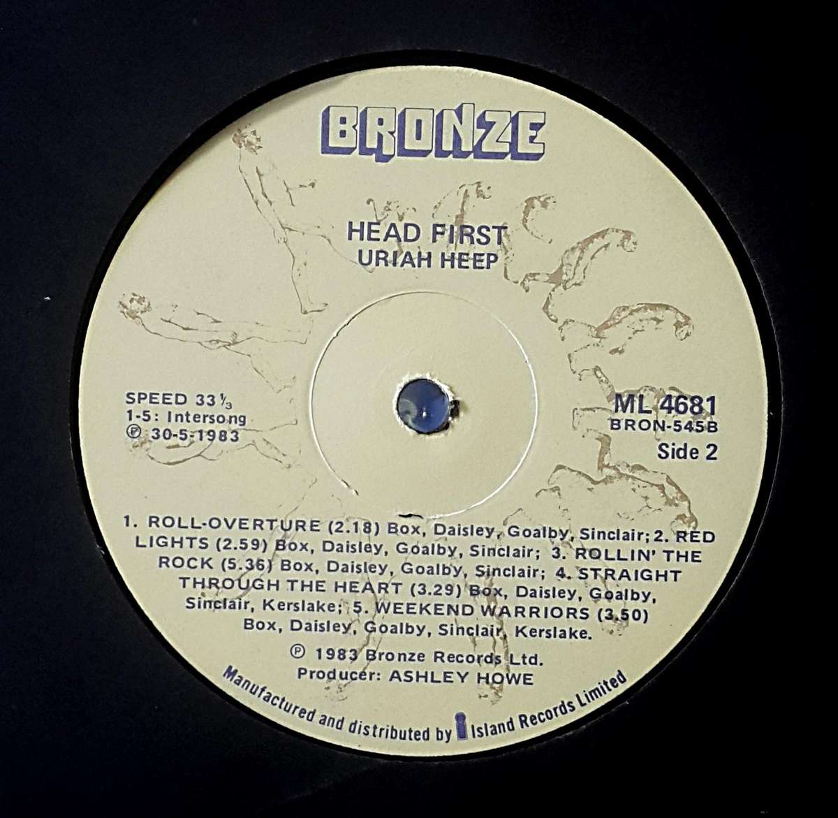 URIAH HEEP - HEAD FIRST Vinyl, LP, Album Country: South Africa Released: 30 May 1983