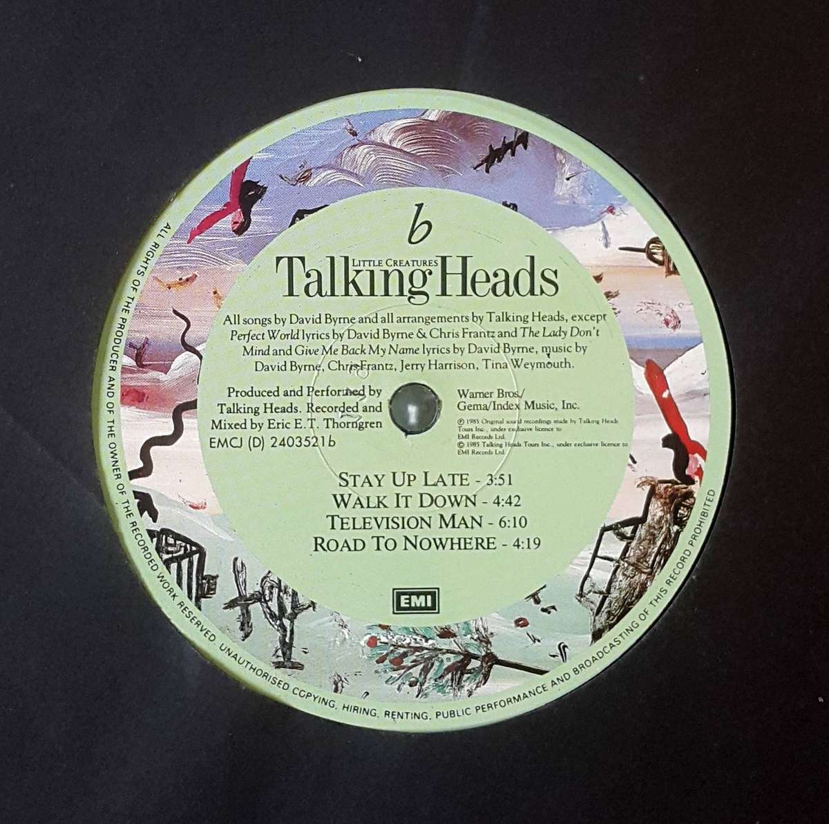 TALKING HEADS - LITTLE CREATURES Vinyl, LP, Album Country: South Africa Released: 1985