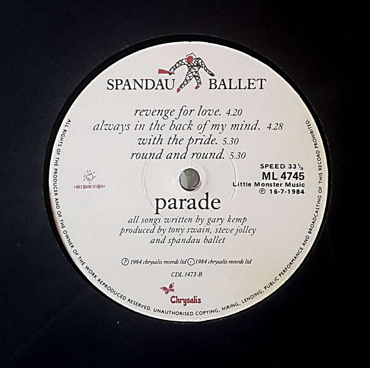 SPANDAU BALLET - PARADE Vinyl, LP, Album, Gatefold Country: South Africa Released: 1984