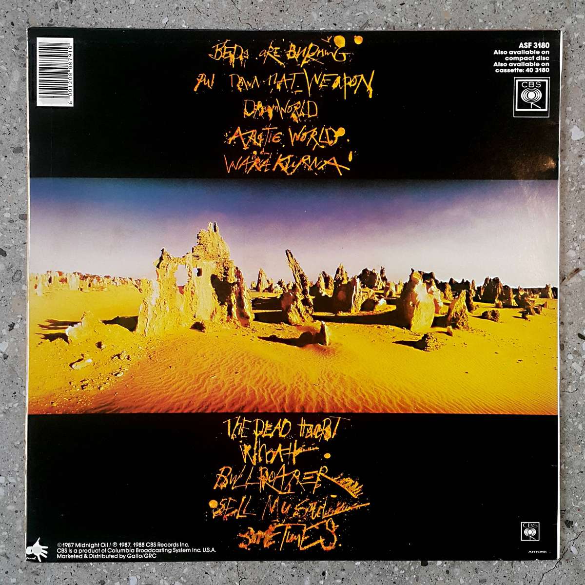 MIDNIGHT OIL - DIESEL AND DUST Vinyl, LP, Album Country: South Africa Released: 1988