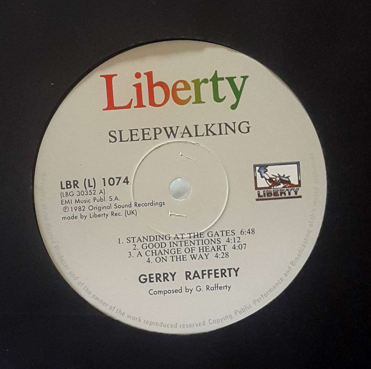 GERRY RAFFERTY - SLEEPWALKING Vinyl, LP, Album Country: South Africa Released: 1982