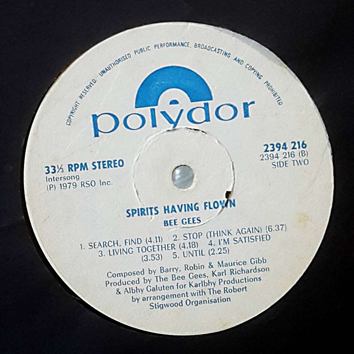 BEE GEES - SPIRITS HAVING FLOWN Vinyl, LP, Album Country: Rhodesia Released: 1979