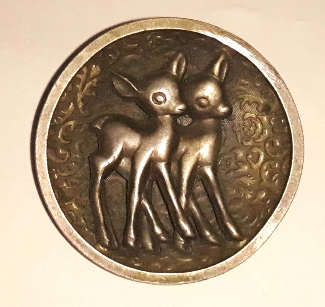 Vintage Kruger Park Baby Buck Pin Brooch