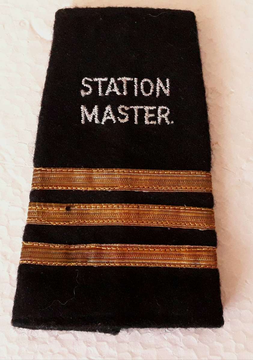 Vintage South African Railways Station Master Epaulette
