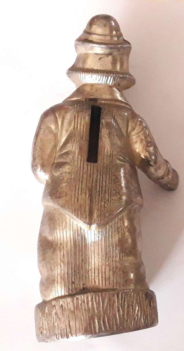 Vintage Metal Clown Money Bank