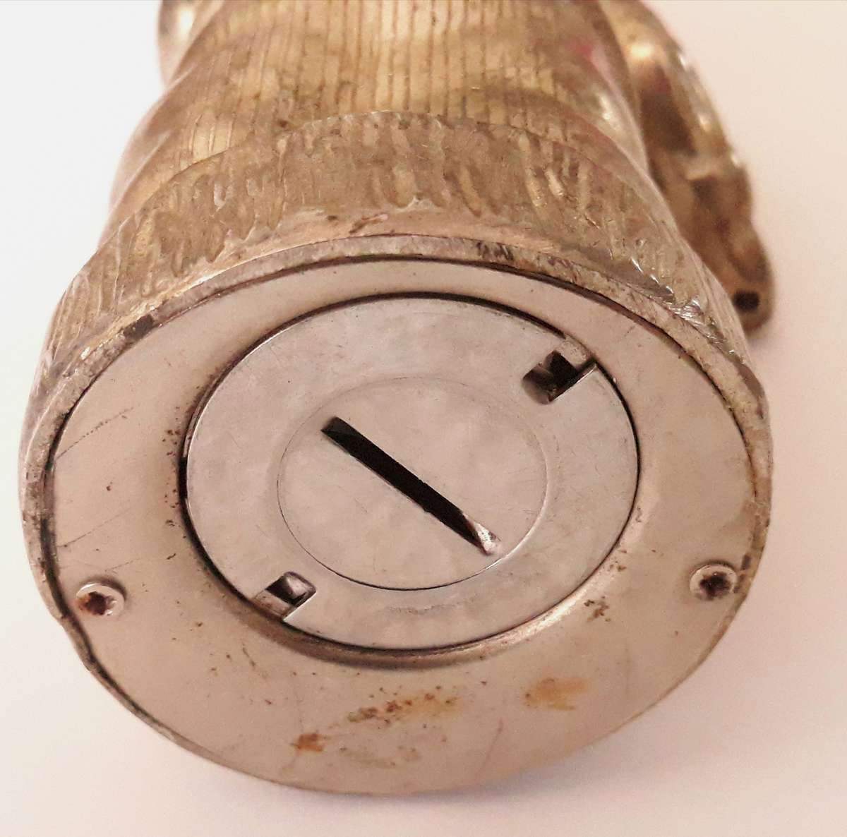 Vintage Metal Clown Money Bank