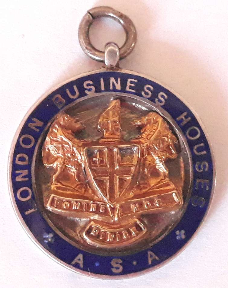 1936 Sterling Silver London Business Houses ASA Medal / Fob in Original Box
