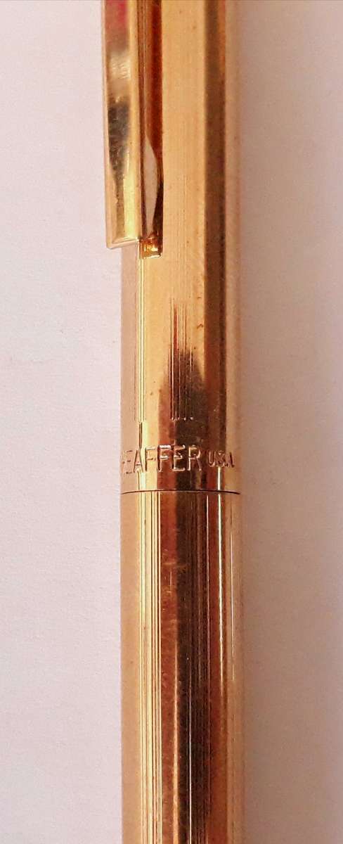Vintage 1980s Sheaffer Gold Plated TRZ Fountain Pen