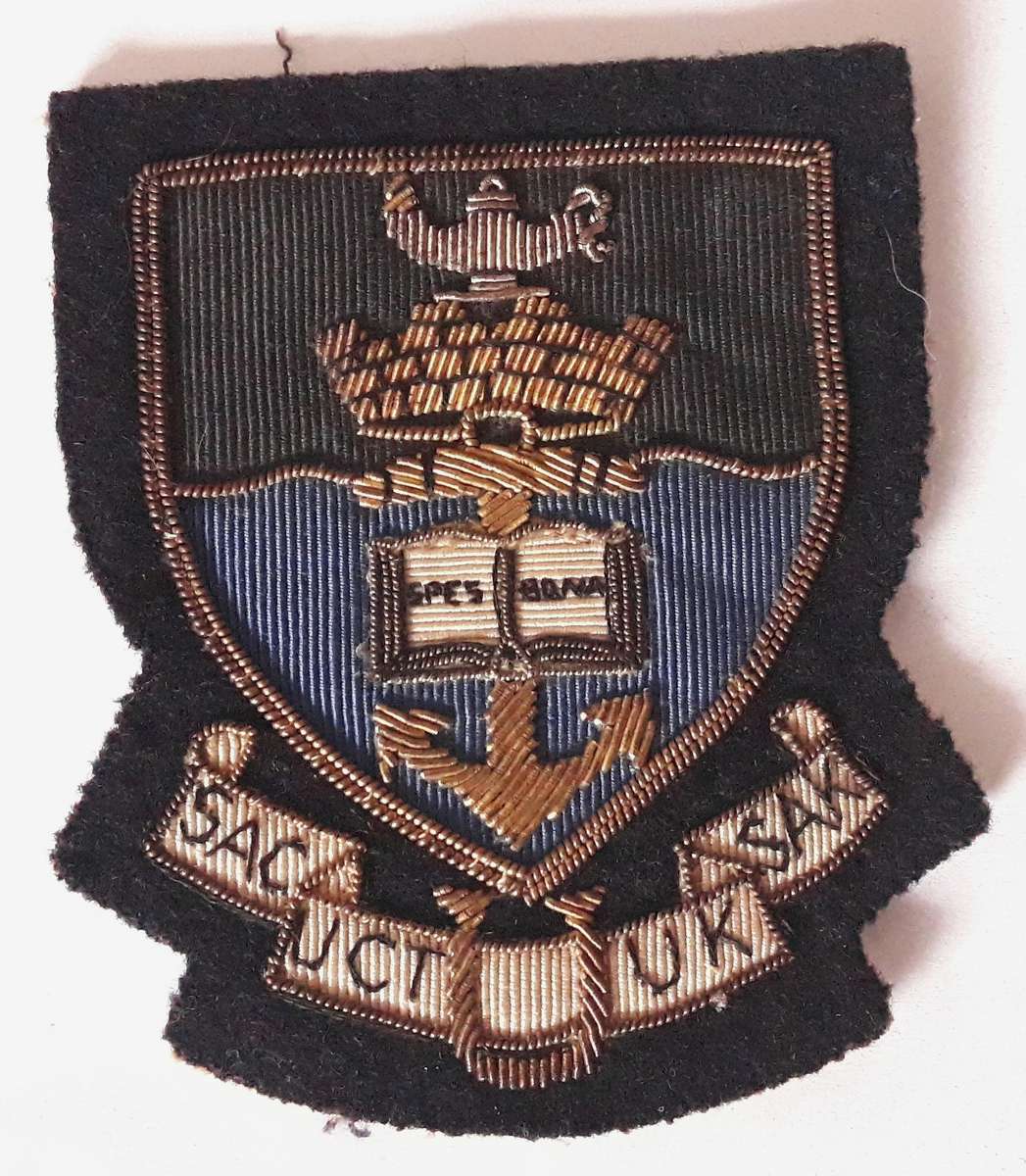 Vintage 1950s University of Cape Town Billion Wire Blazer Badge