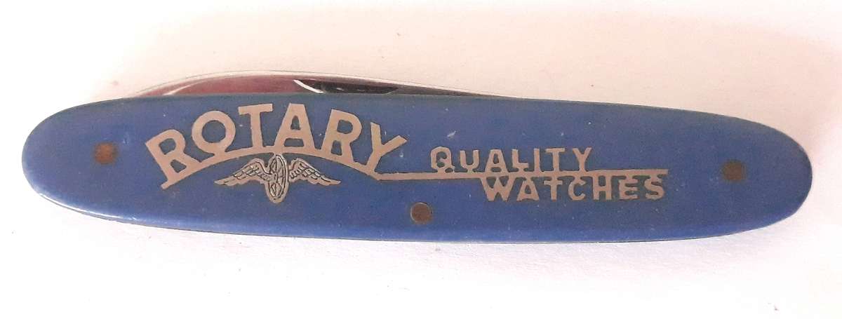 Vintage Wenger Switzerland "Rotary Quality Watches" Advertising Pocket Knife