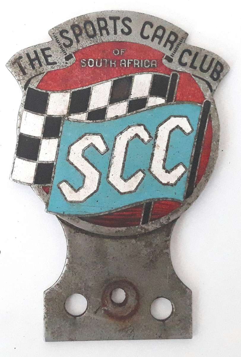 Vintage The Sports Car Club of South Africa Car Badge