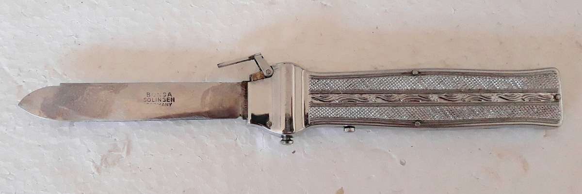 Vintage Bonsa Solingen Germany DRGM OTF Knife