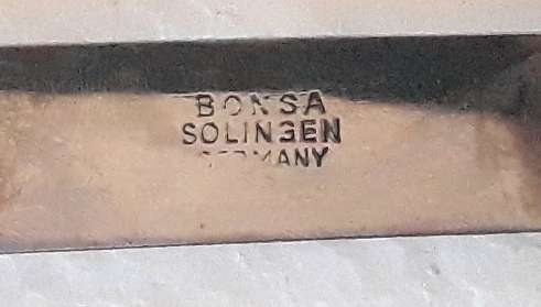 Vintage Bonsa Solingen Germany DRGM OTF Knife