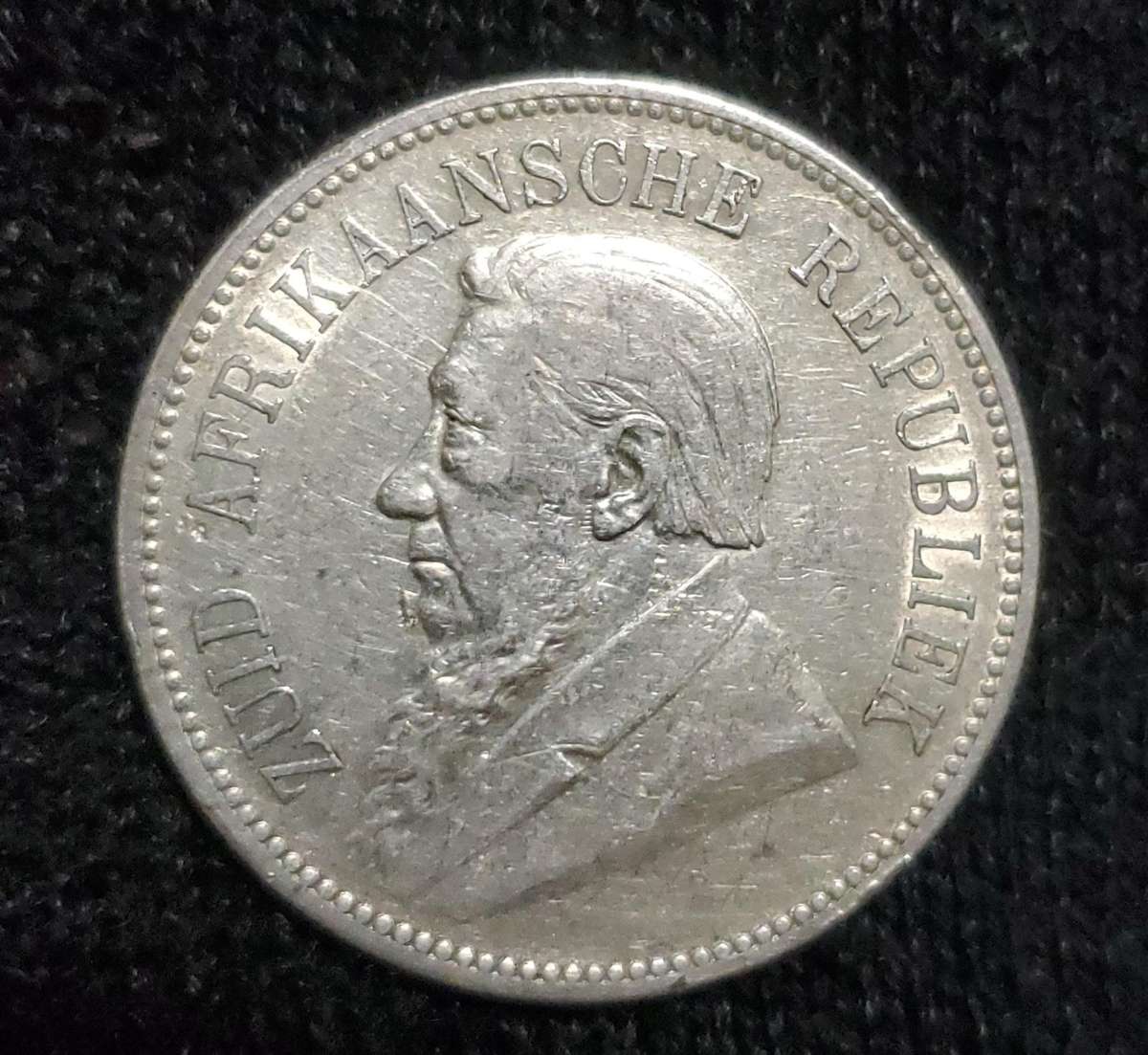 1892 5 Shilling ZAR Kruger Single Shaft