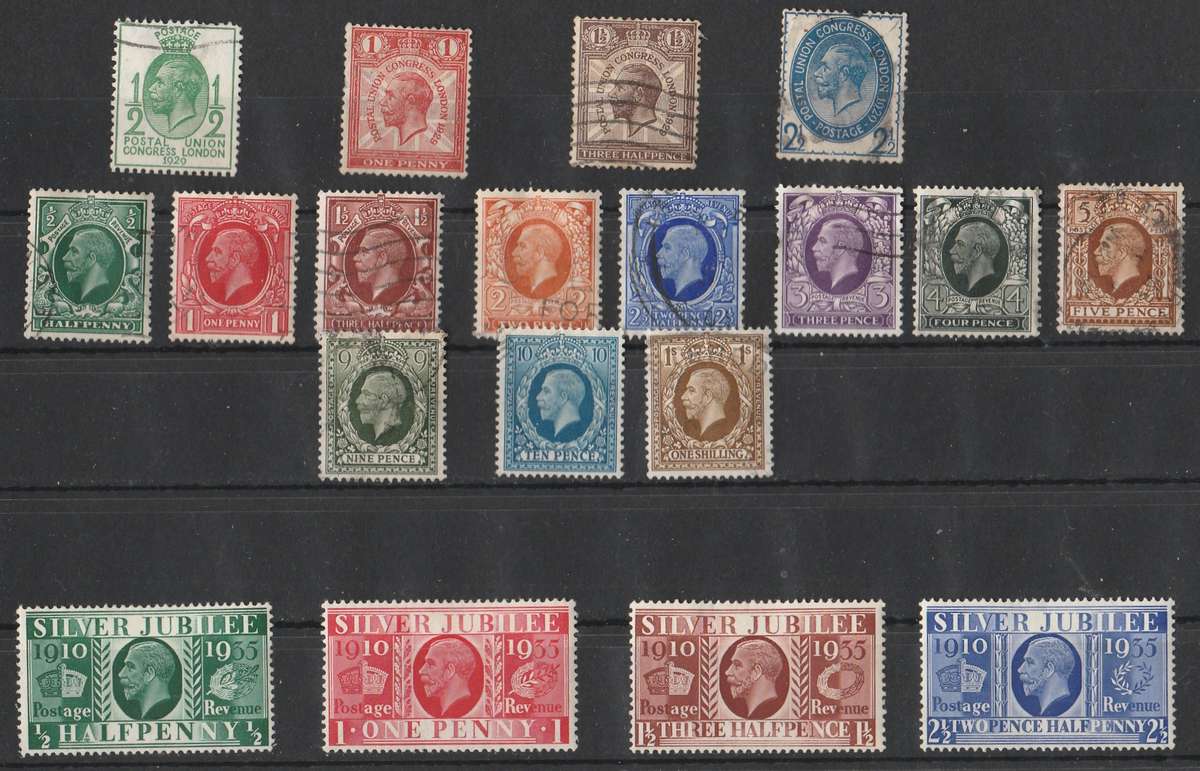 GREAT BRITAIN       KING GEORGE V    3 FULL SETS    1929-1936