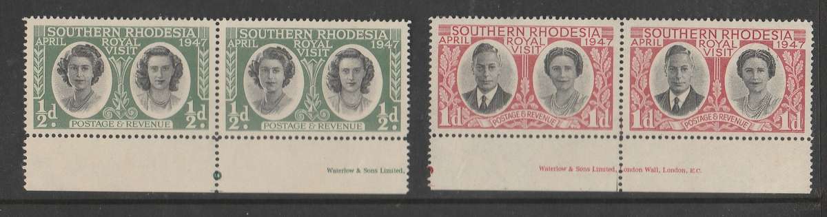 SOUTHERN RHODESIA     UMM    ROYAL VISIT       UMM  1947