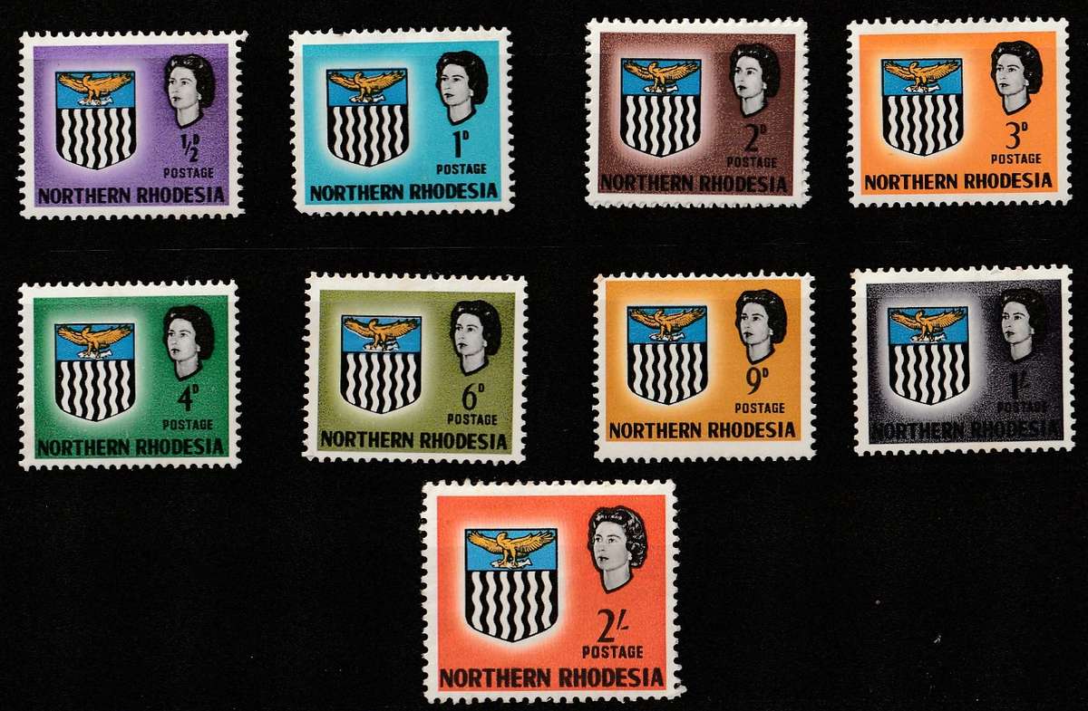 NORTHERN RHODESIA  1963   DIFINITIVE UP TO   2/6d