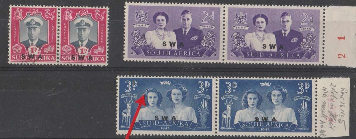 SOUTH WEST AFRICA      SACC162-164       VARIETY      UMM