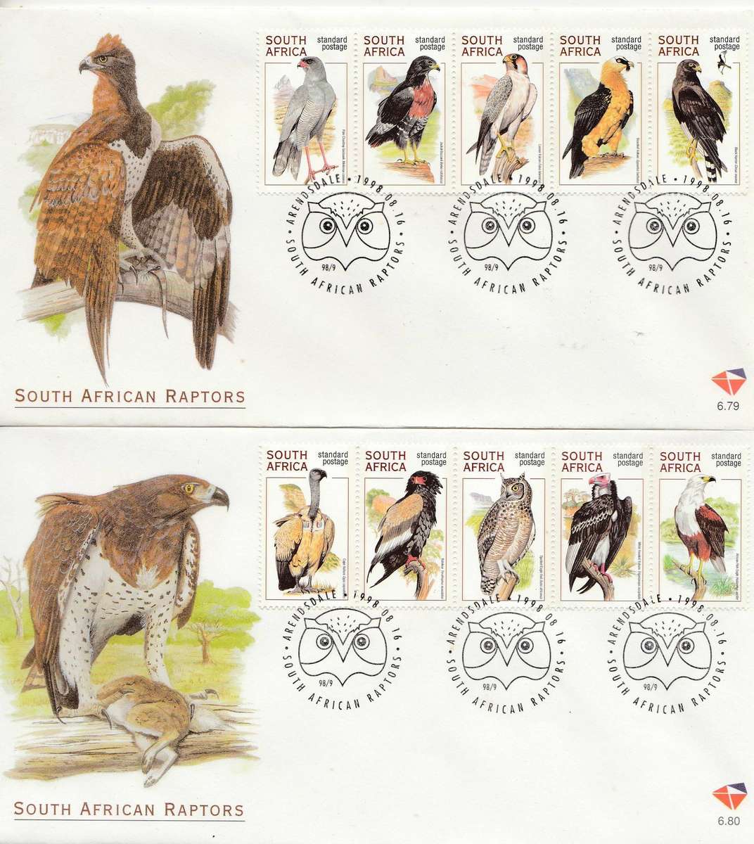 RSA       SA      SOUTH AFRICAN RAPTORS     FDC   6.79/6.80